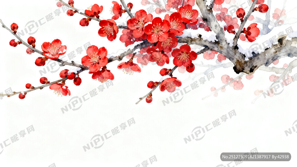 白色背景  花朵小一些