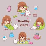 女孩与猫咪的健康生活日记