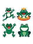 可爱青蛙卡通形象集合