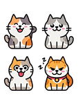可爱猫咪表情包集合