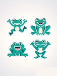 可爱青蛙卡通形象集合
