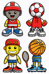 卡通运动角色集合