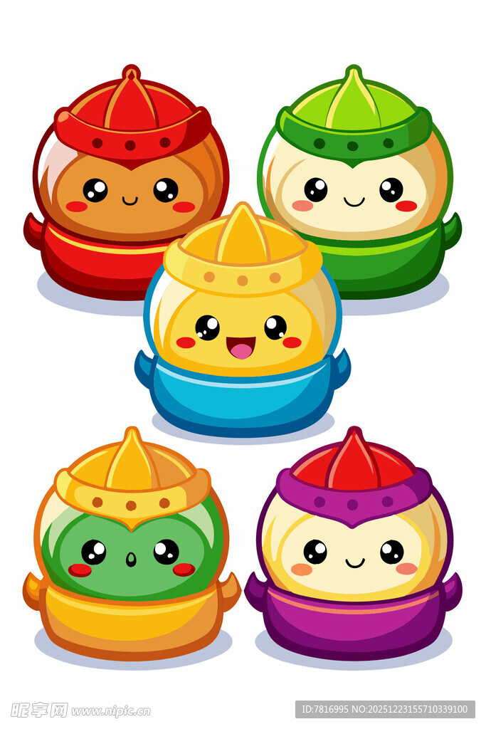 可爱卡通小笼包形象