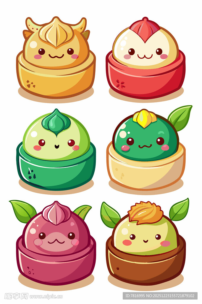 可爱卡通造型的特色点心