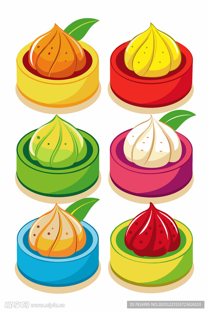 多彩美味小笼包