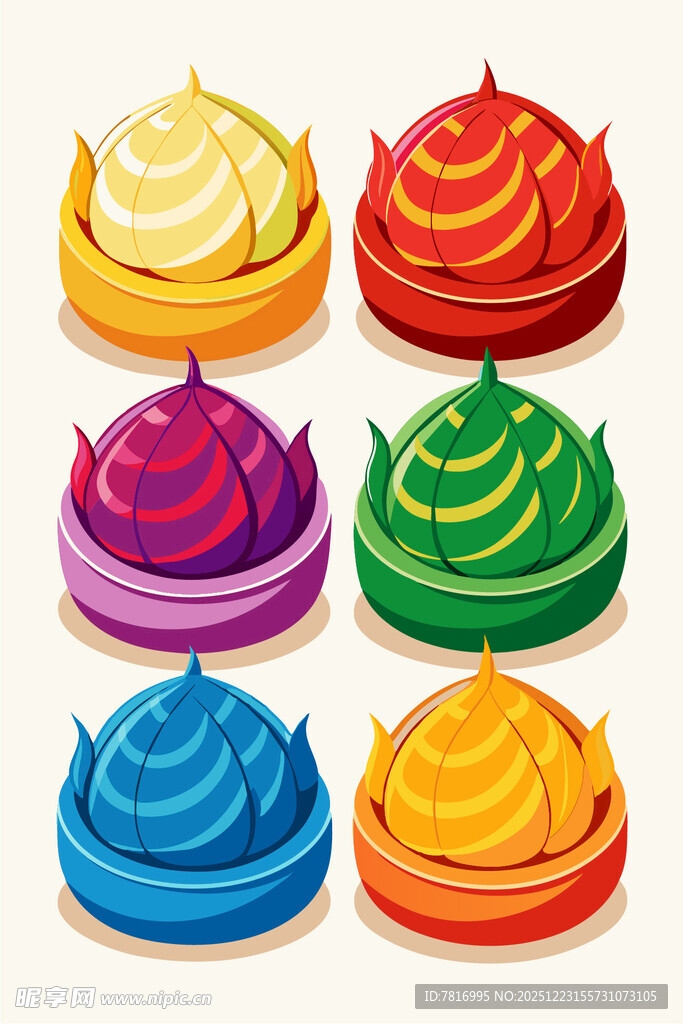 多彩美味裱花纸杯蛋糕