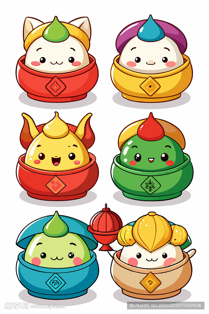 可爱生肖卡通形象集合