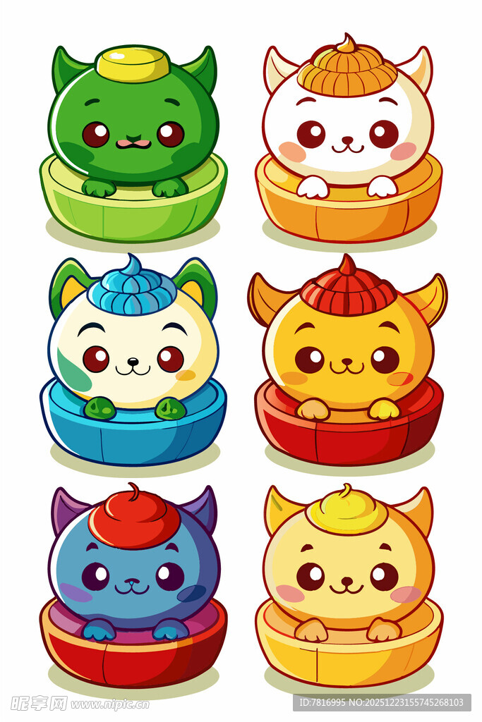 可爱卡通猫咪形象集合