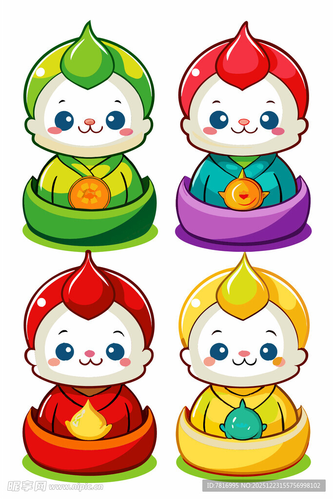 可爱卡通小童子形象