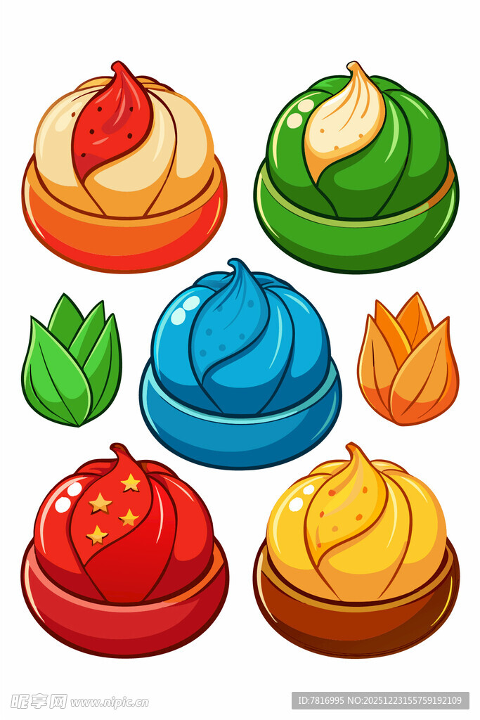 多彩美味卡通小点心