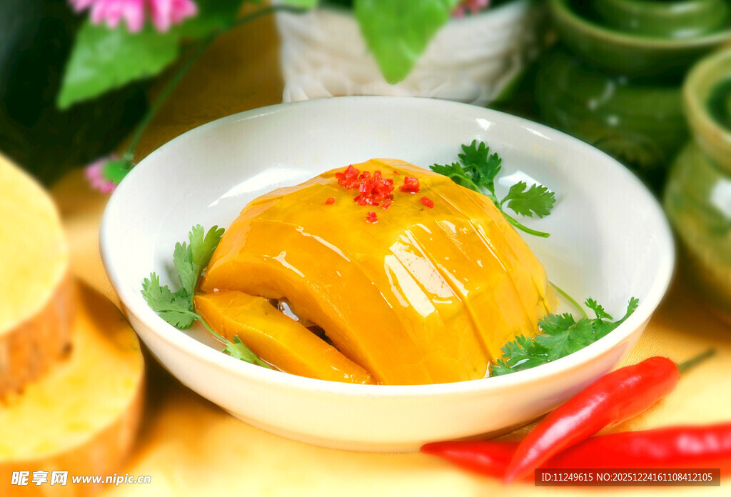 红枣百合蒸南瓜