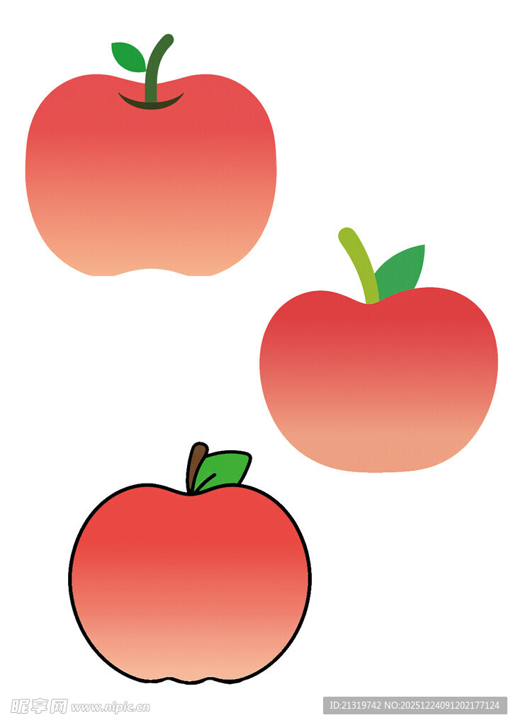 手绘苹果