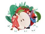 苹果插画