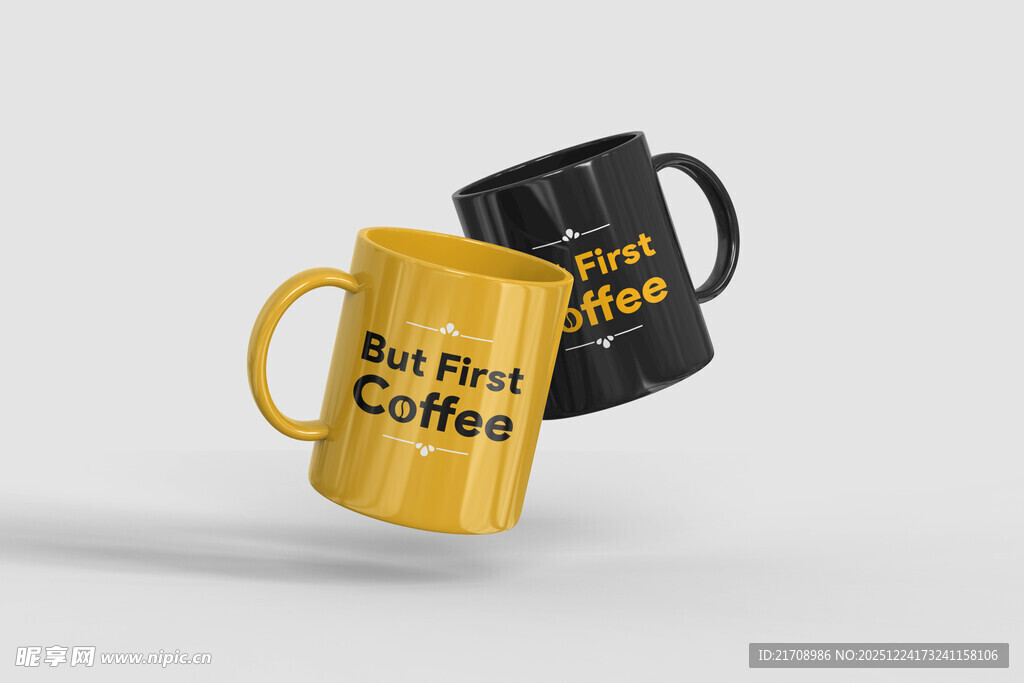 两款个性咖啡杯展示