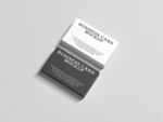 简约黑白名片设计展示