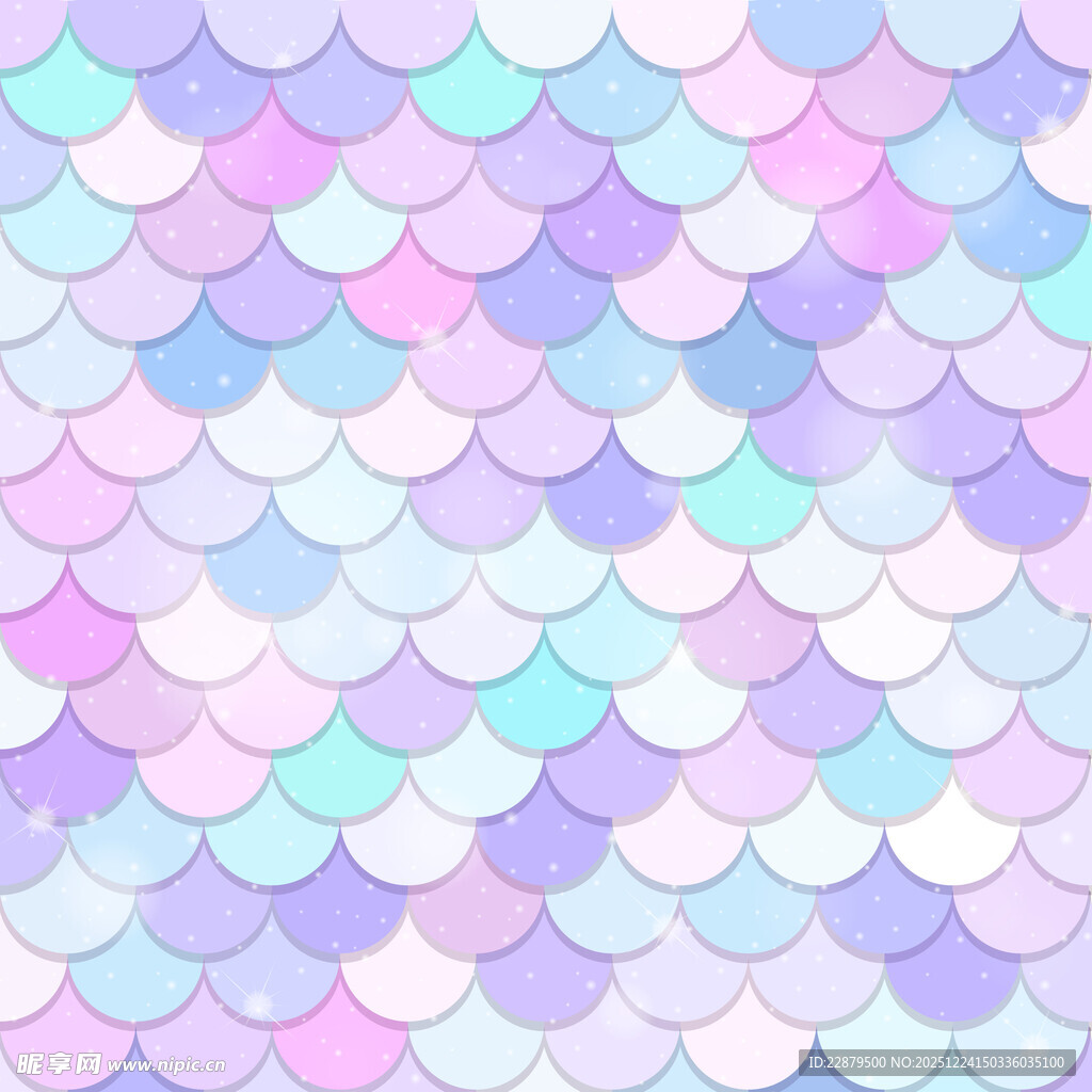 渐变鱼鳞背景