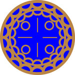 圆形几何花纹图案