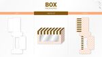 简约条纹盒子设计素材