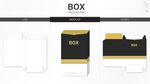 简约黑黄配色包装盒设计