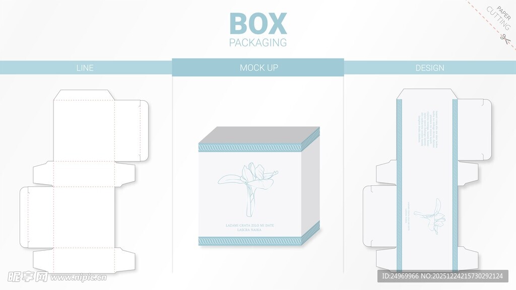 盒子包装设计模板展示