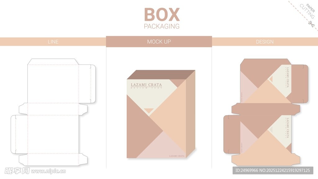 纸盒包装设计示意图