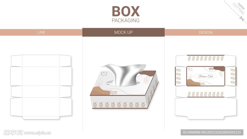 简约盒子包装设计展示