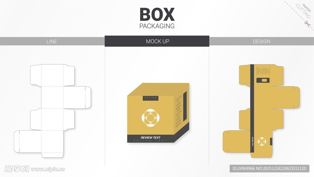 金色BOX模型展示