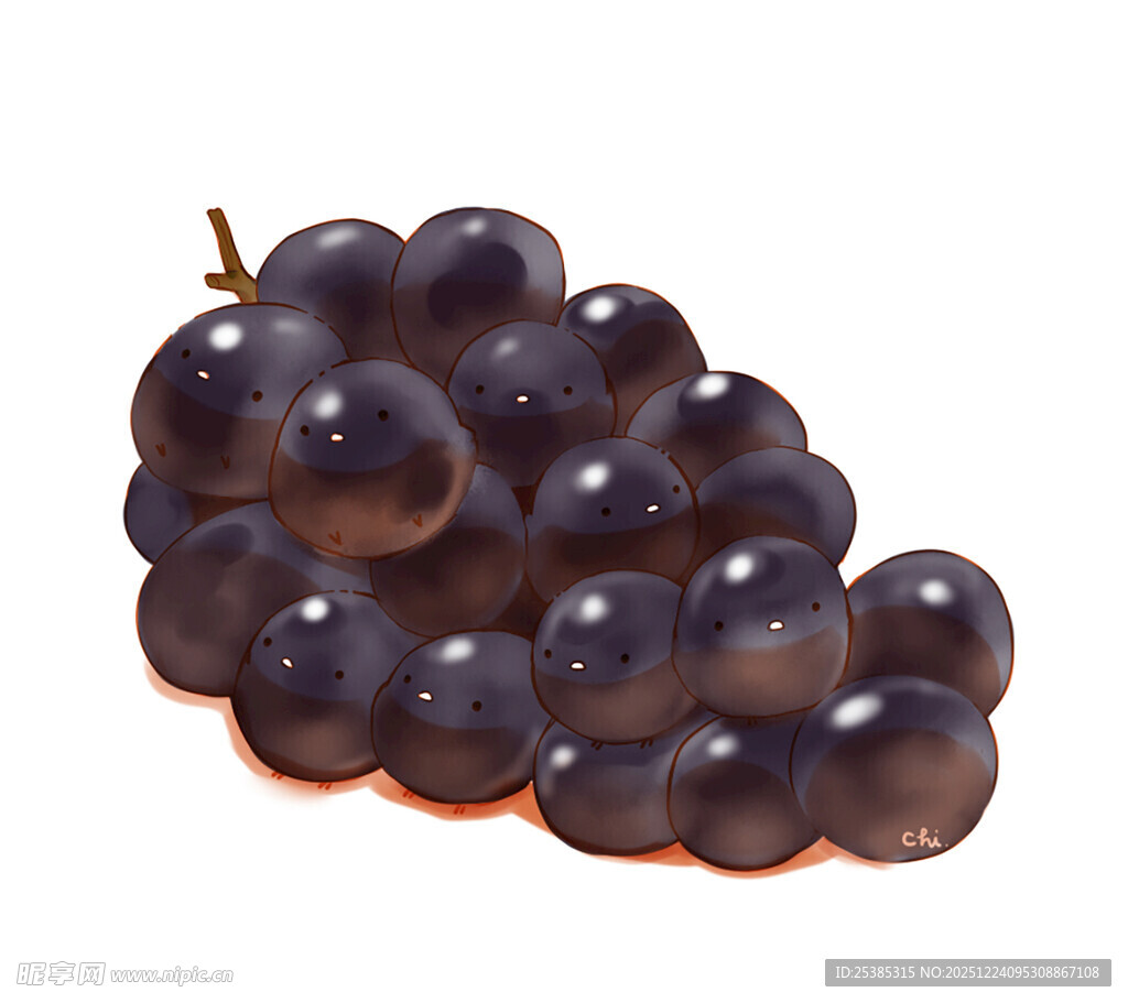 紫葡萄串特写