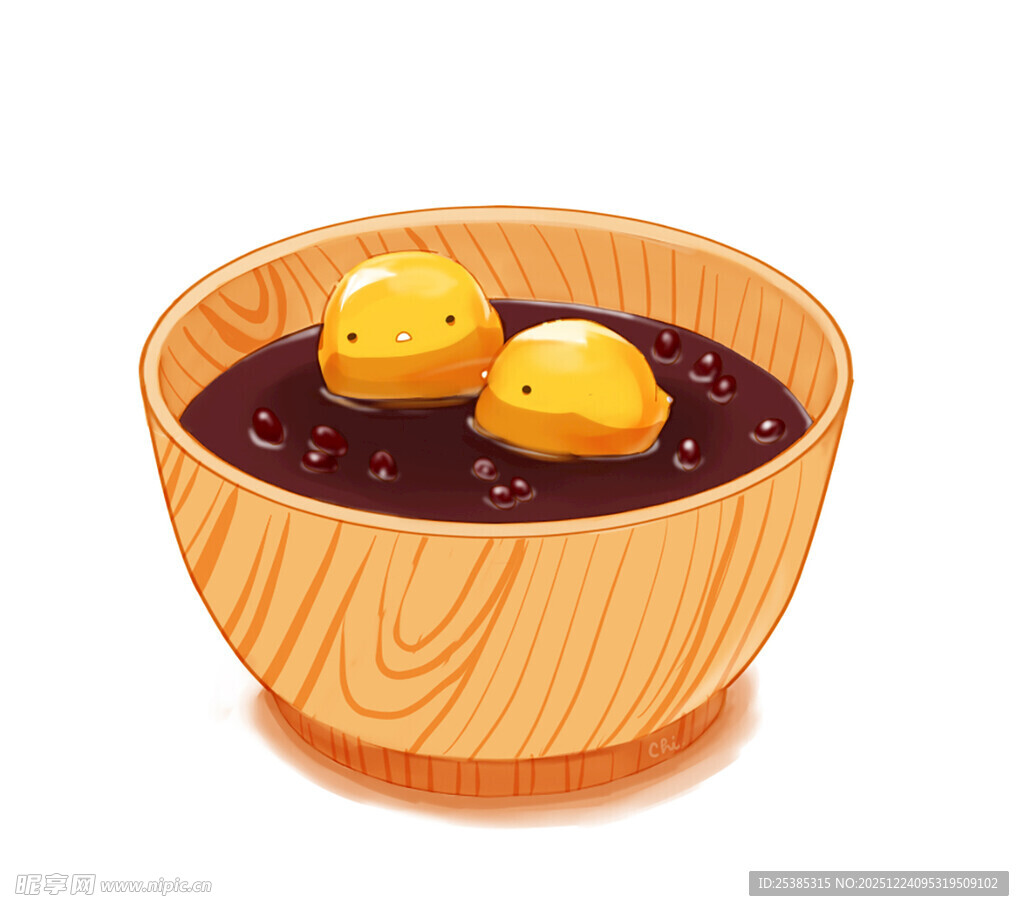 木碗中的小黄鸭巧克力
