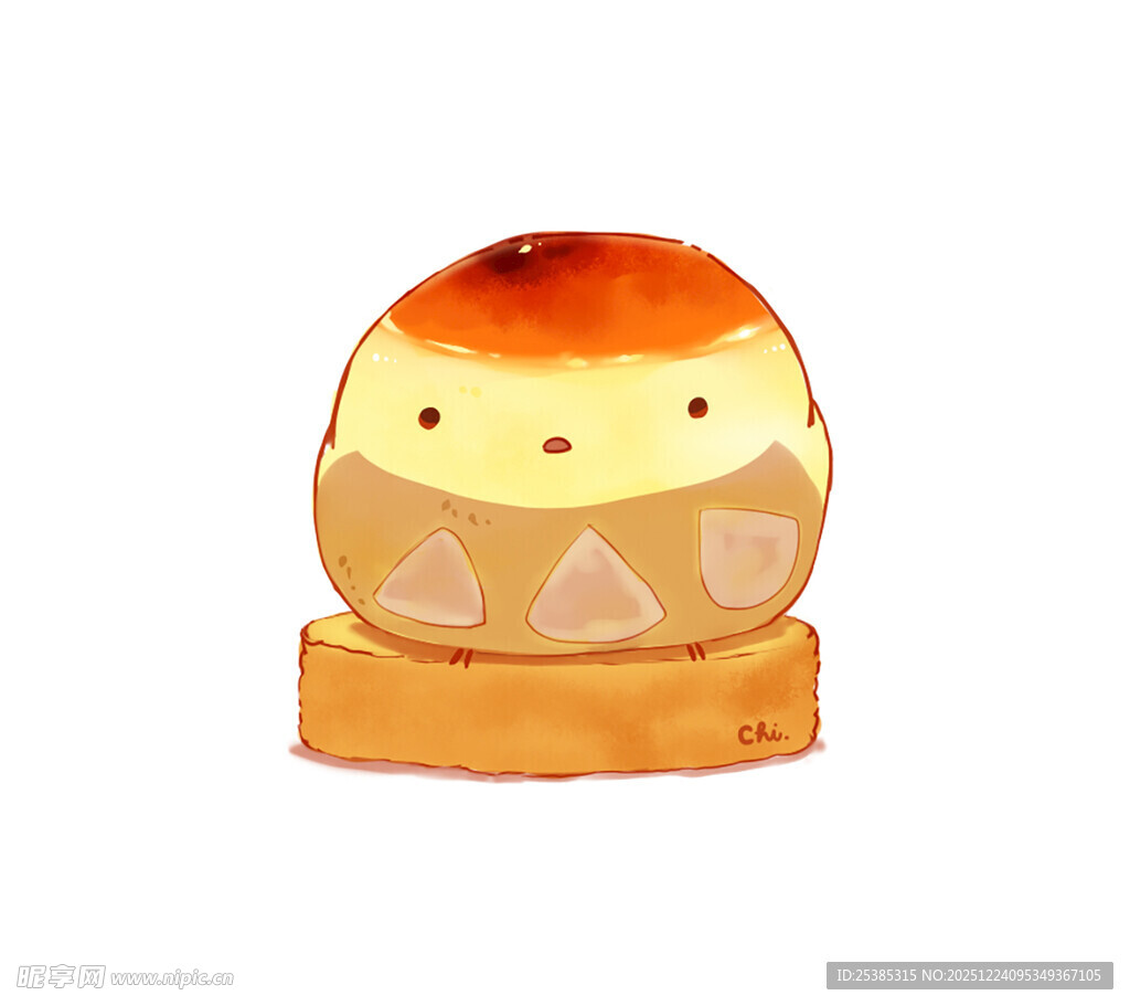 可爱面包造型摆件