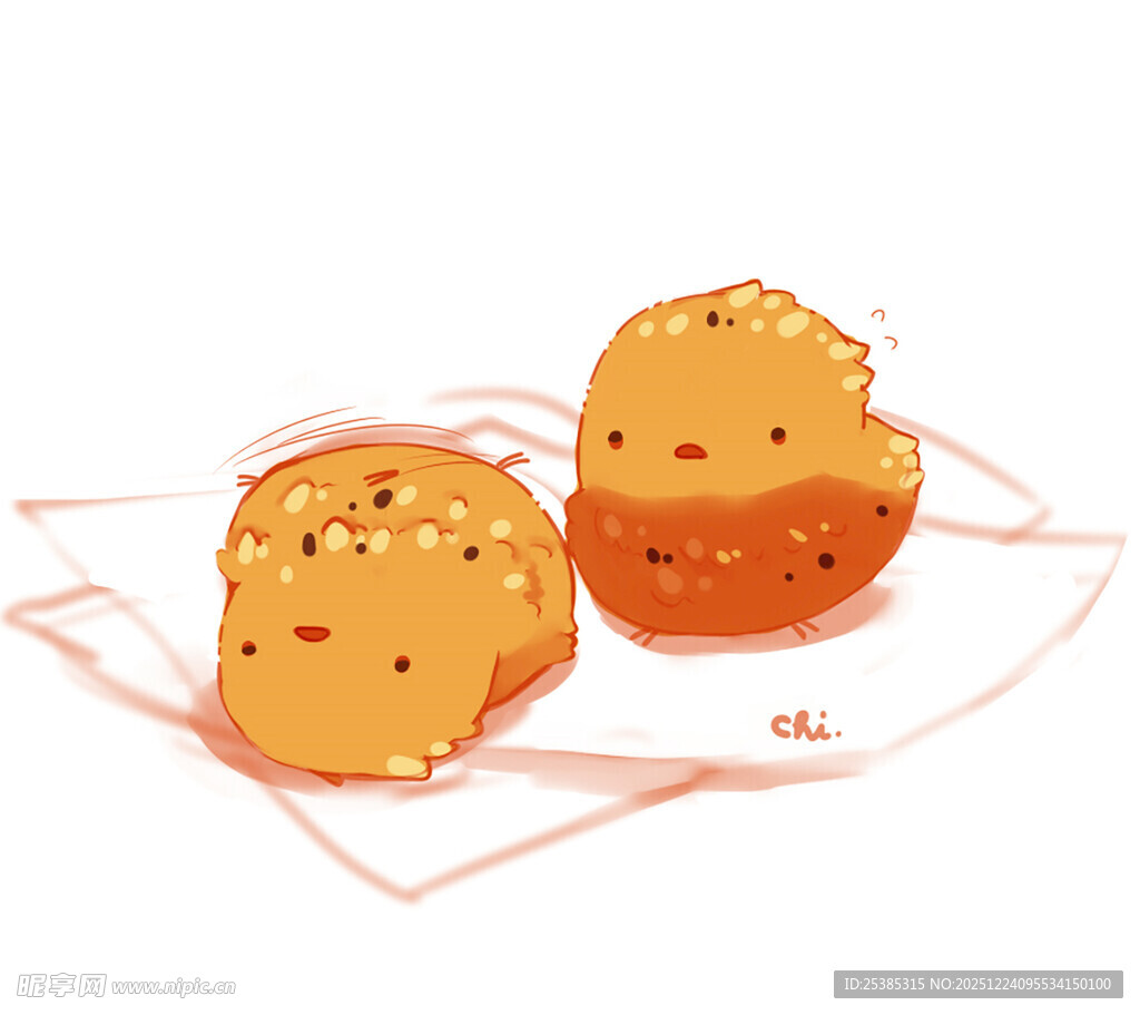 美味曲奇饼干插画