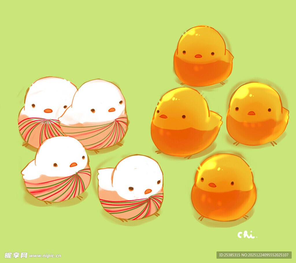 可爱小鸡破壳而出画面