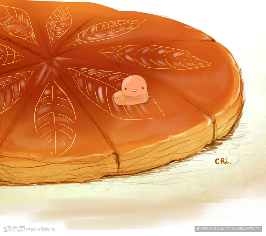 美味分层果冻甜点