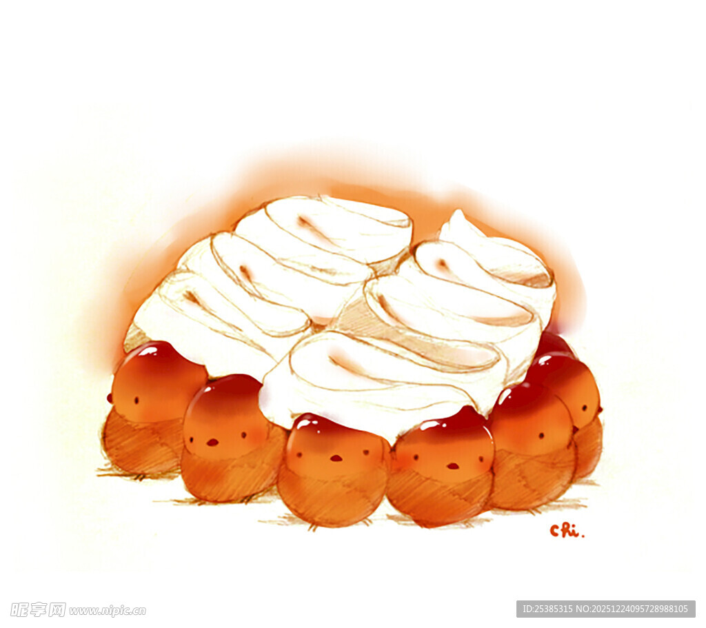 美味奶油草莓蛋糕