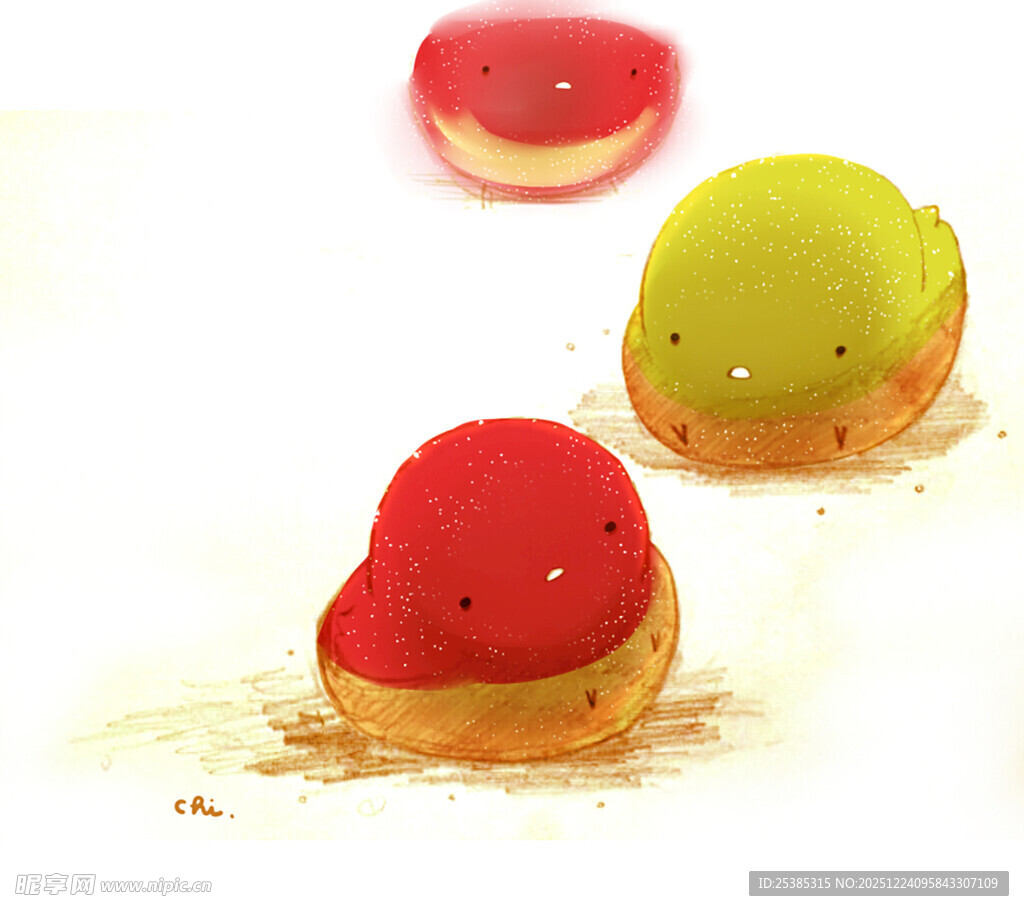 可爱卡通小点心