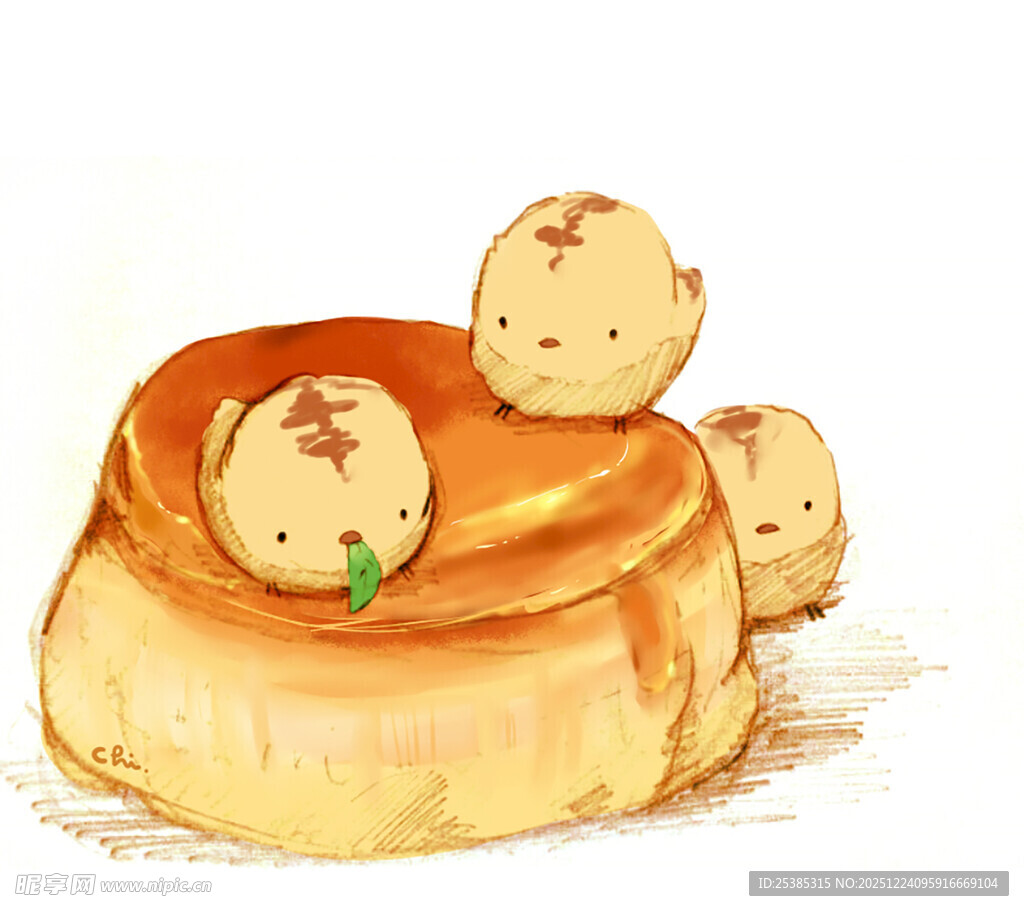 可爱卡通小点心