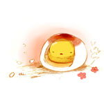 可爱蛋黄小鸡萌趣插画