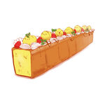 美味卡通造型长条蛋糕