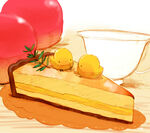 美味芝士蛋糕配水果