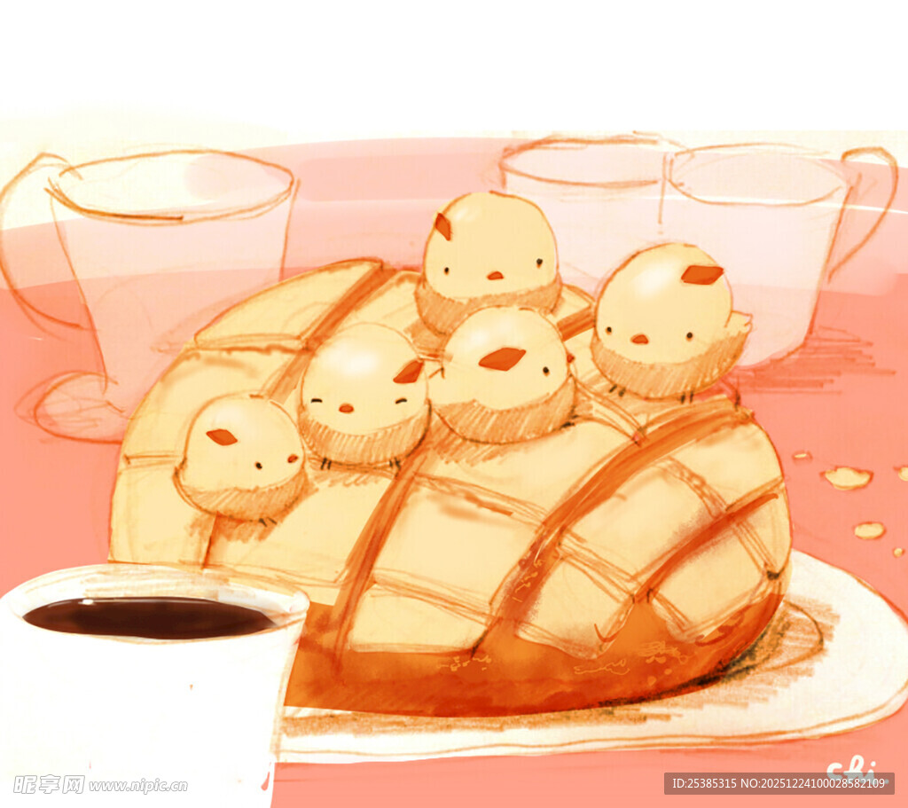 可爱小鸡造型蛋糕