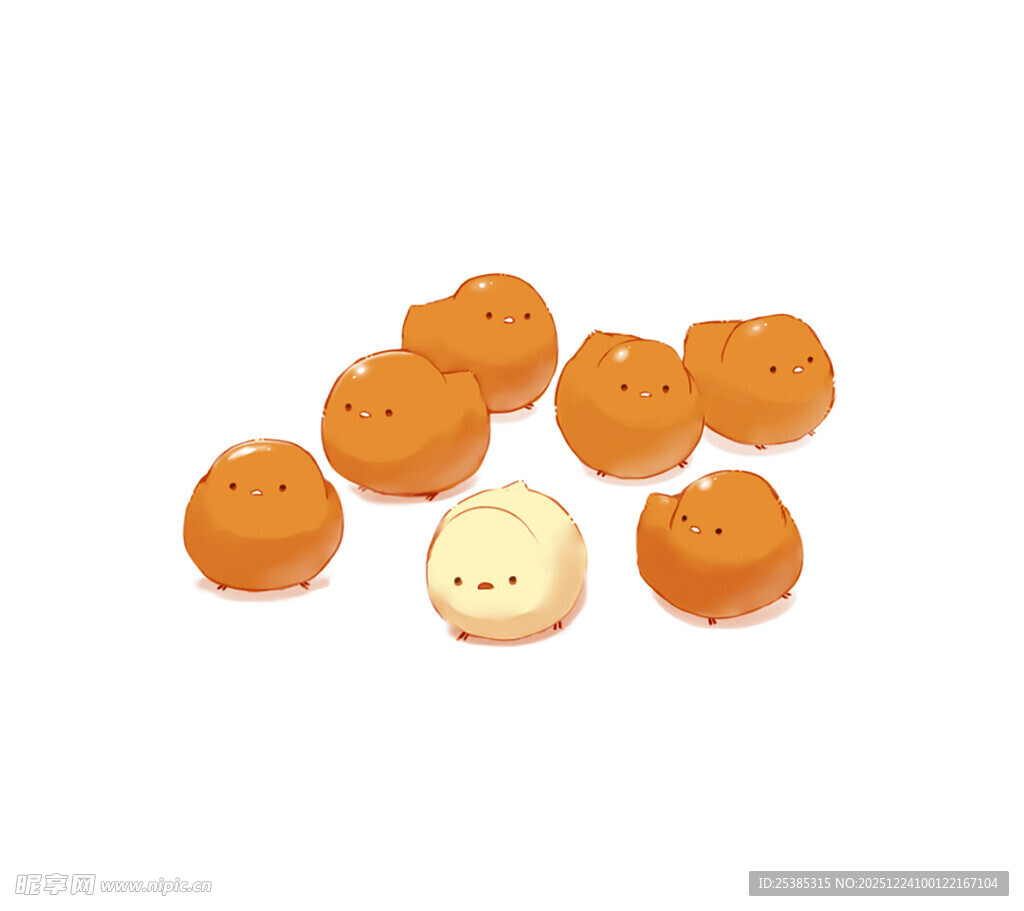 可爱表情小团子