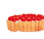 樱桃塔插画美味诱人