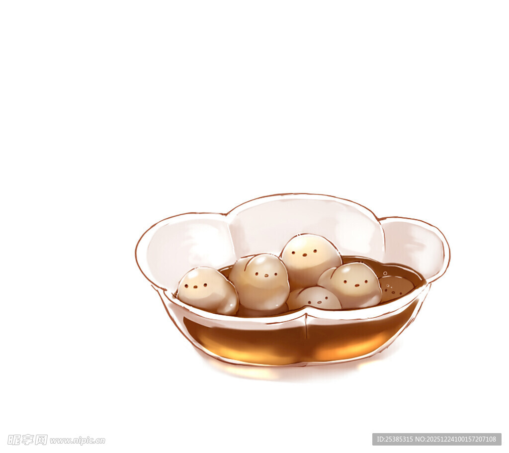 玻璃碗中的美味卤蛋