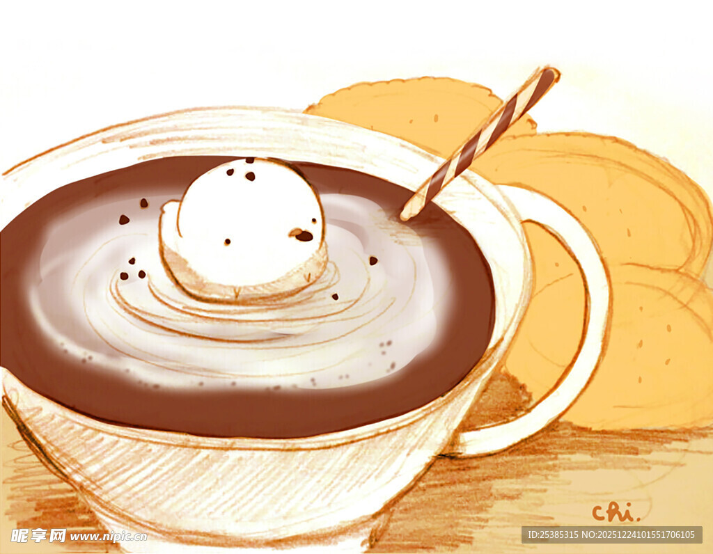 香浓咖啡配美味面包