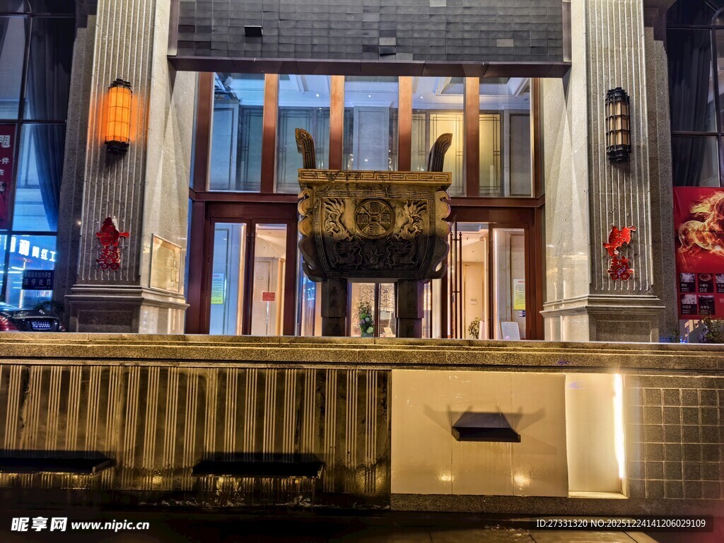 豪华酒店大堂接待台