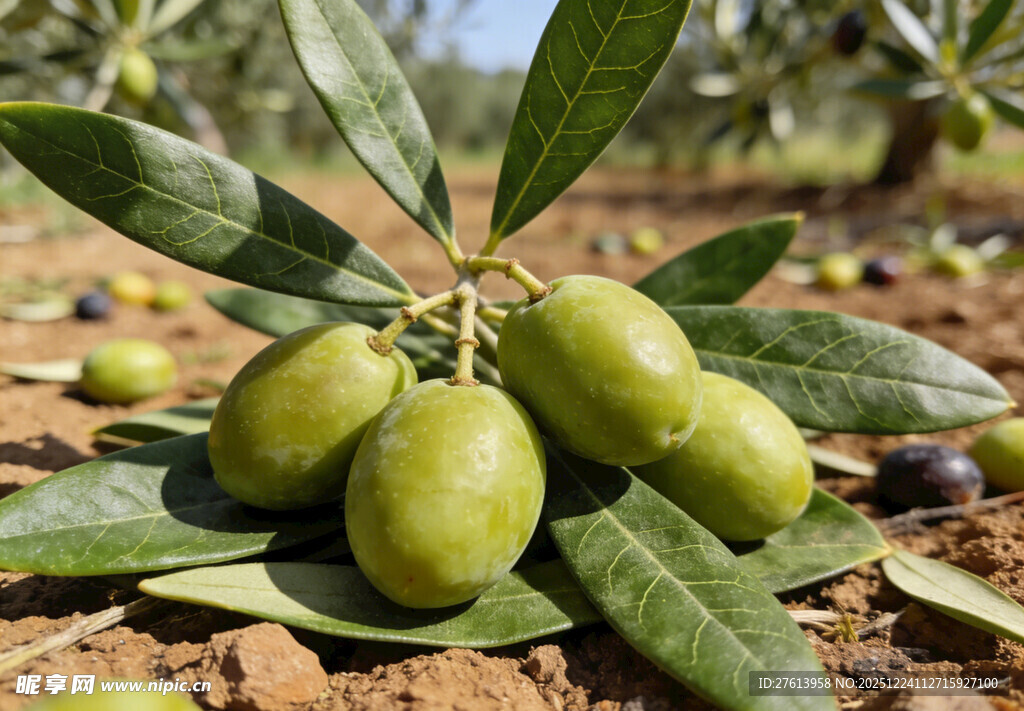 果园里的青橄榄