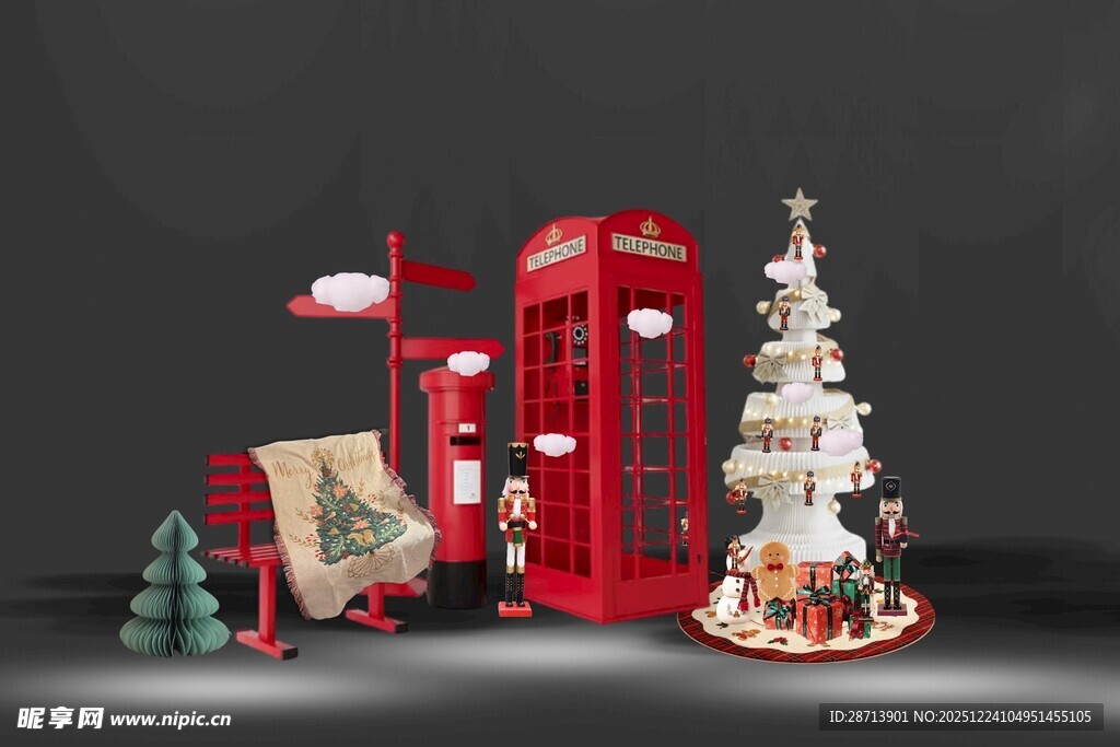 圣诞胡桃夹子美陈