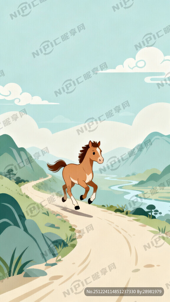 淡雅的中国风 矢量扁平化风格