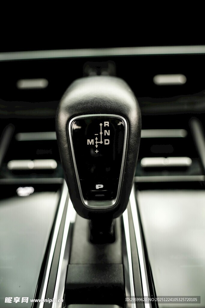汽车变速杆特写