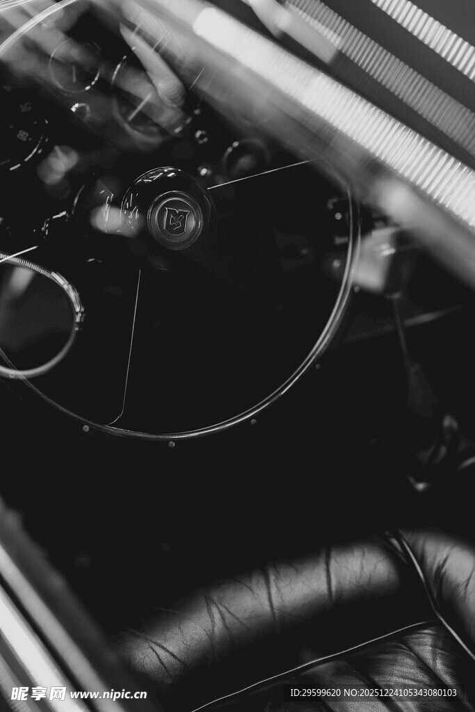 汽车内部机械部件特写